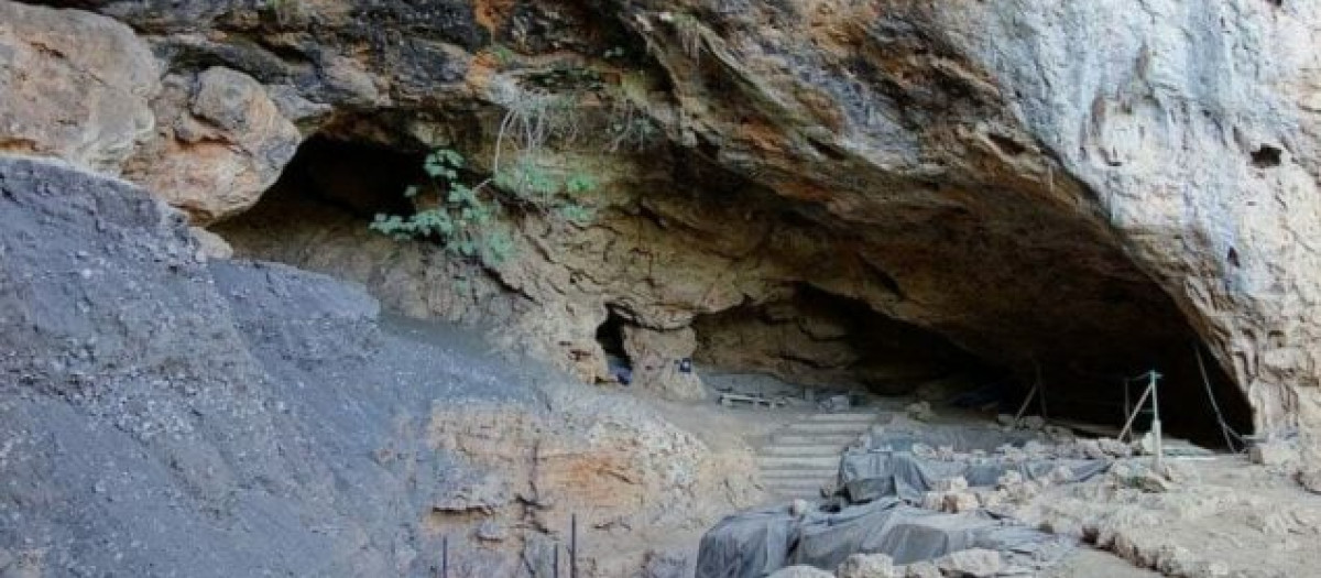 Imagen de la cueva de las Palomas, en el este de Marruecos