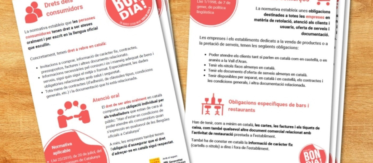 Campaña de Plataforma per la Llengua sobre el uso del catalán en los comercios