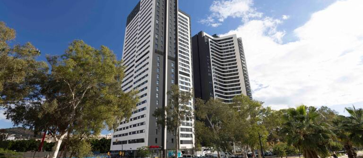 Las torres se han convertido en un emblema de la ciudad de Málaga