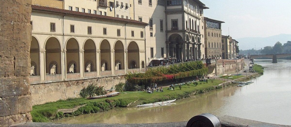 Tramo del Corredor desde el Ponte Vecchio