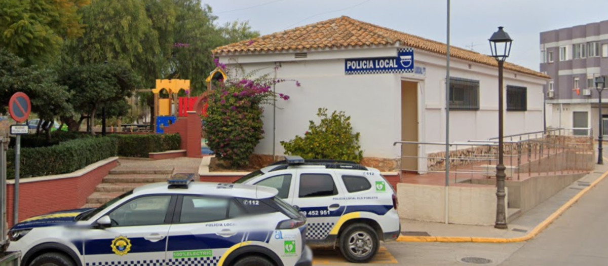 Retén de Policía Local en Els Poblets (Alicante)