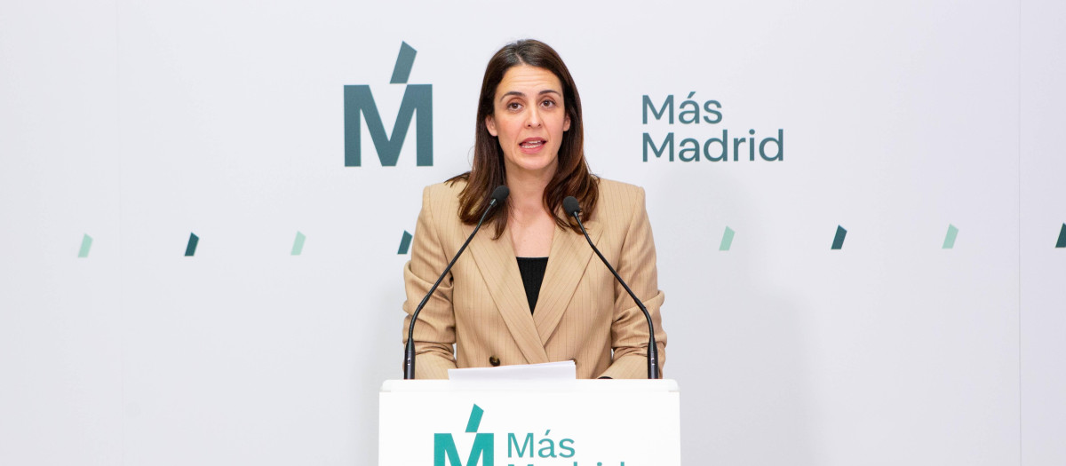 La portavoz de Más Madrid, Rita Maestre