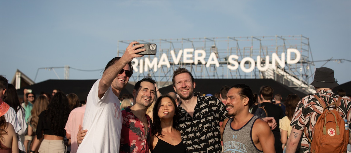 Asistentes al festival Primavera Sound en 2022, en Barcelona