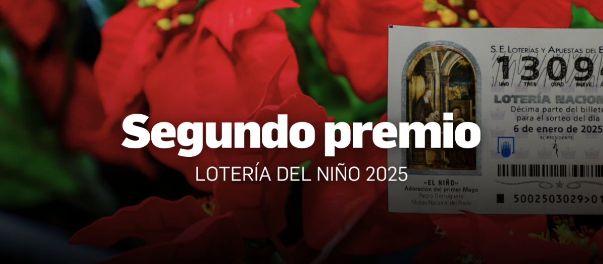 Segundo premio de la Lotería del Niño 2025