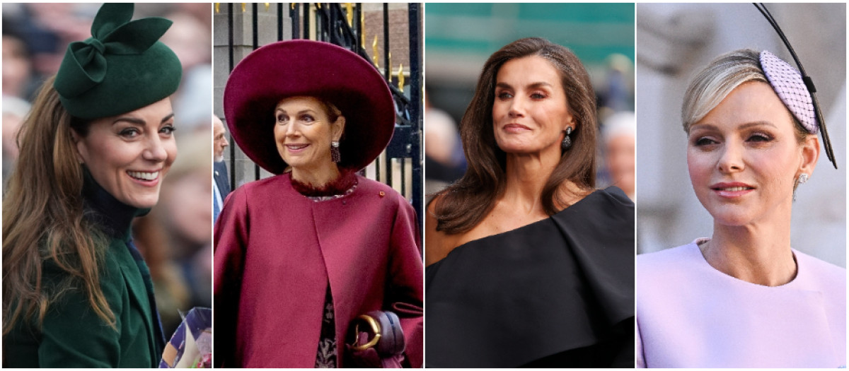 La Princesa de Gales, Máxima de los Países Bajos, la Reina Letizia y Charlene de Mónaco