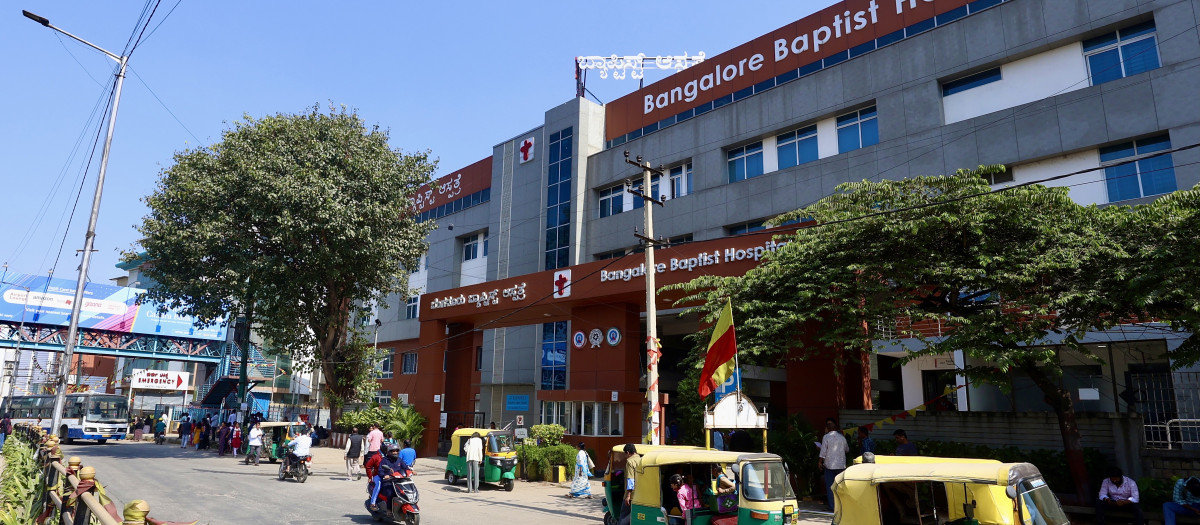 El Bangalore Baptist Hospital, donde se detectaron dos casos de metapneumovirus humano (HMPV)