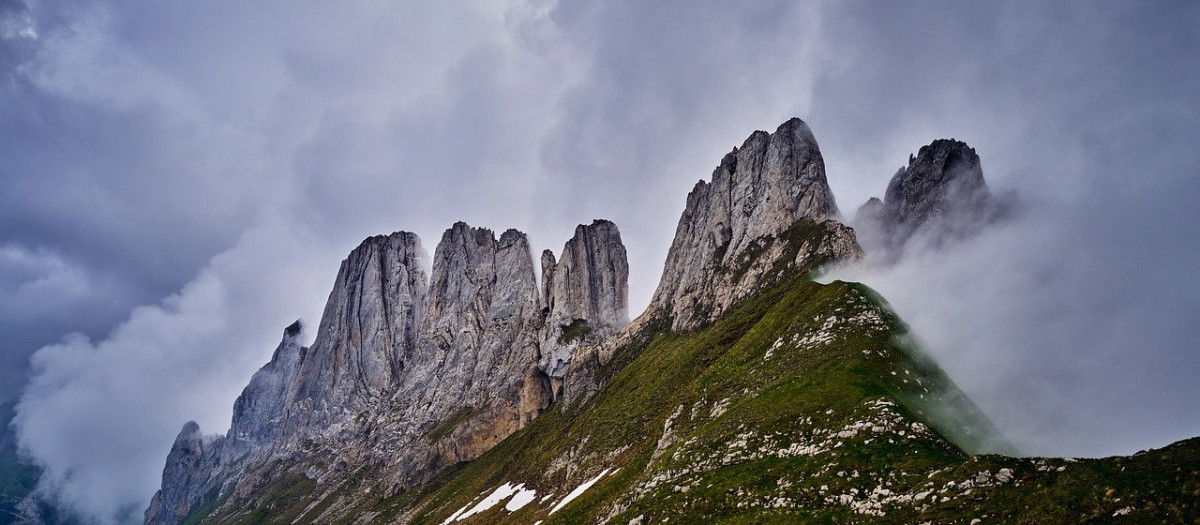 Los Alpes desde Appenzell, Suiza