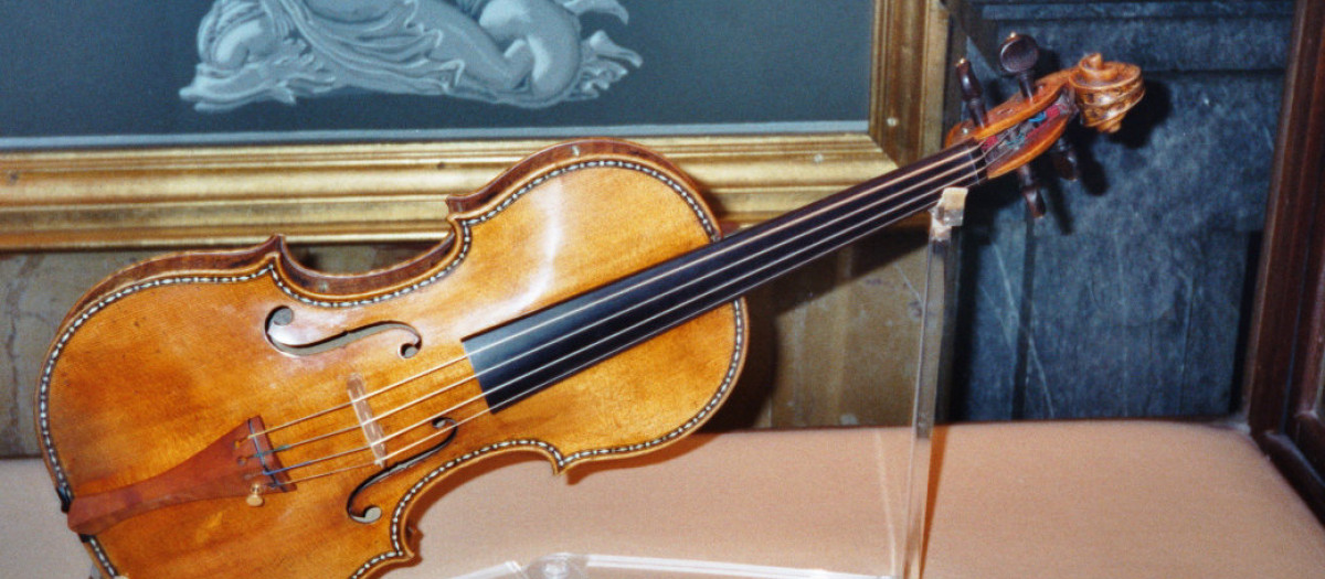 Uno de los stradivarius del Cuarteto Palatino del Palacio Real de Madrid