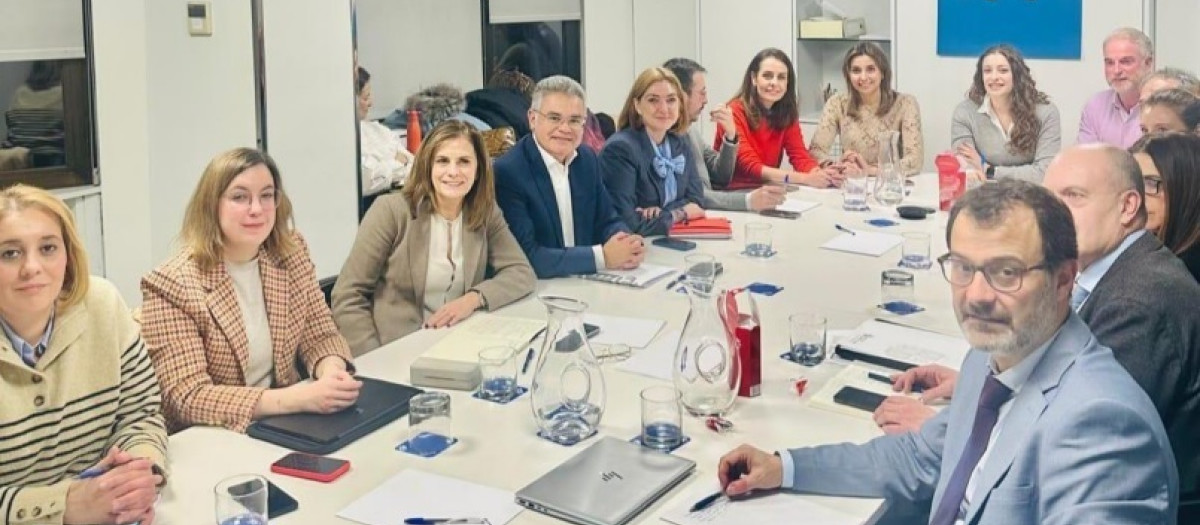 La vicesecretaria de Sanidad y Educación del PP, Ester Muñoz, se ha reunido con secretarios generales, viceconsejeros y directores generales de Educación de las comunidades gobernadas por el PP

REMITIDA / HANDOUT por PP
Fotografía remitida a medios de comunicación exclusivamente para ilustrar la noticia a la que hace referencia la imagen, y citando la procedencia de la imagen en la firma
09/1/2025