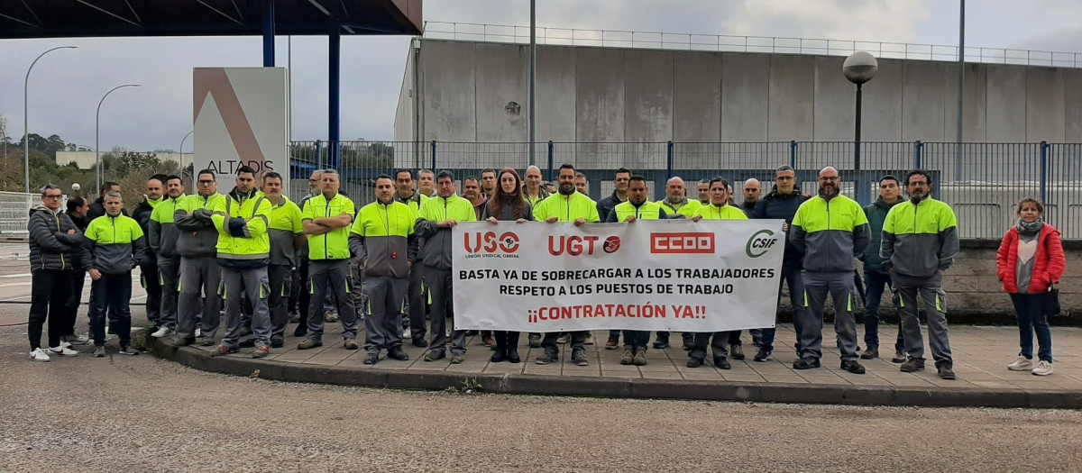 Huelga de trabajadores en Altadis