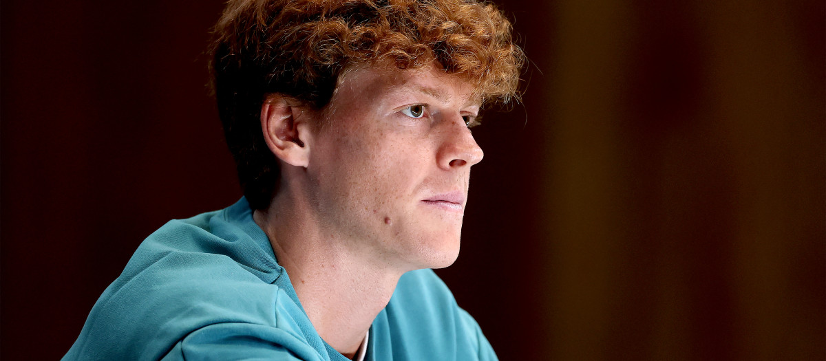 Jannik Sinner, durante una conferencia de prensa previa al Open de Australia