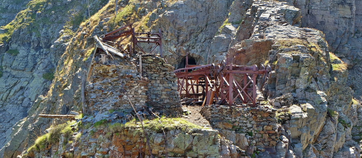 Yacimiento minero del Mail de Bulard, en los Pirineos