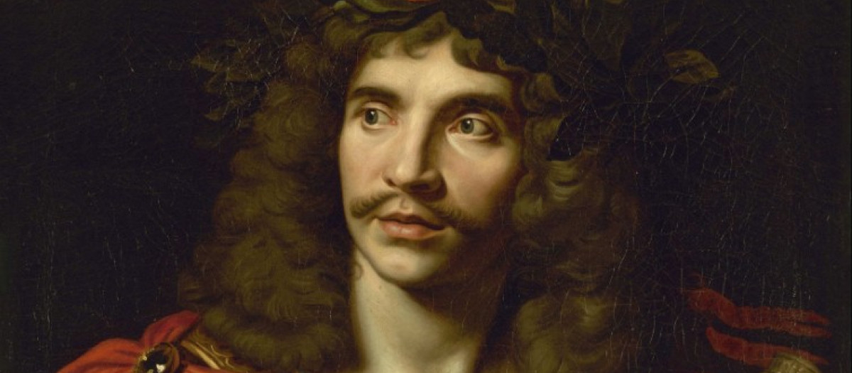 Molière en el papel de César en La muerte de Pompeyo de Corneille