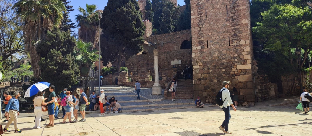 Turistas en el centro de Málaga