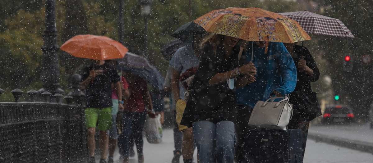 En cuanto a la provincia de Sevilla, el aviso amarillo por lluvia se activará desde el término de la jornada hasta la medianoche de este martes en la Sierra Norte y la campiña sevillana

María José López / Europa Press
13/9/2022