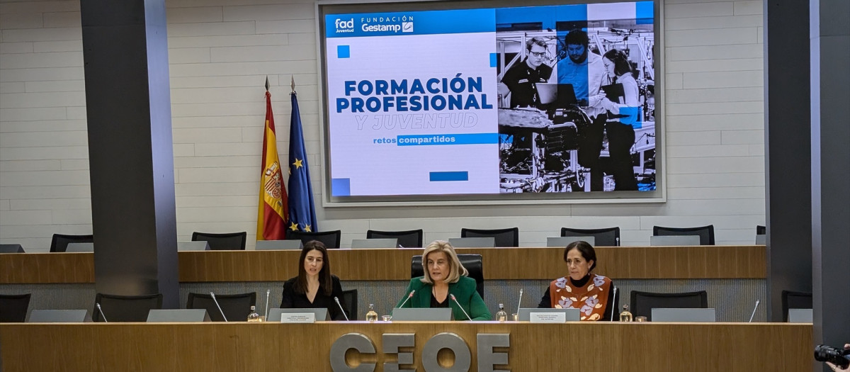 Presentación del estudio 'Percepción de la Juventud sobre la Formación Profesional en España', elaborado por el Centro Reina Sofía de Fad Juventud en colaboración con la Fundación Gestamp.

EUROPA PRESS
21/1/2025