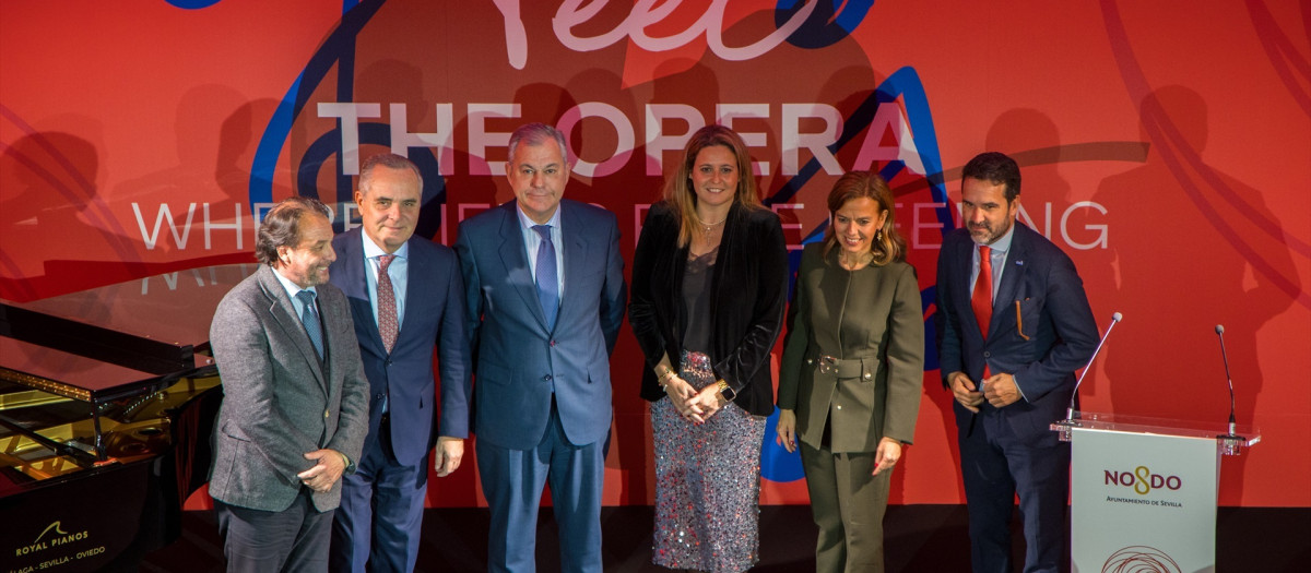 El alcalde de Sevilla, José Luis Sanz, en la presentación del proyecto 'Sevilla Ciudad de Ópera'.

REMITIDA / HANDOUT por AYUNTAMIENTO DE SEVILLA
Fotografía remitida a medios de comunicación exclusivamente para ilustrar la noticia a la que hace referencia la imagen, y citando la procedencia de la imagen en la firma
21/1/2025