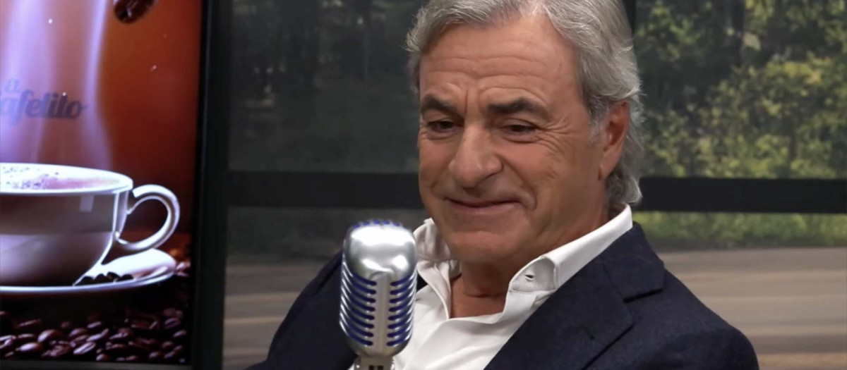 Carlos Sainz, durante la entrevista con Josep Pedrerol