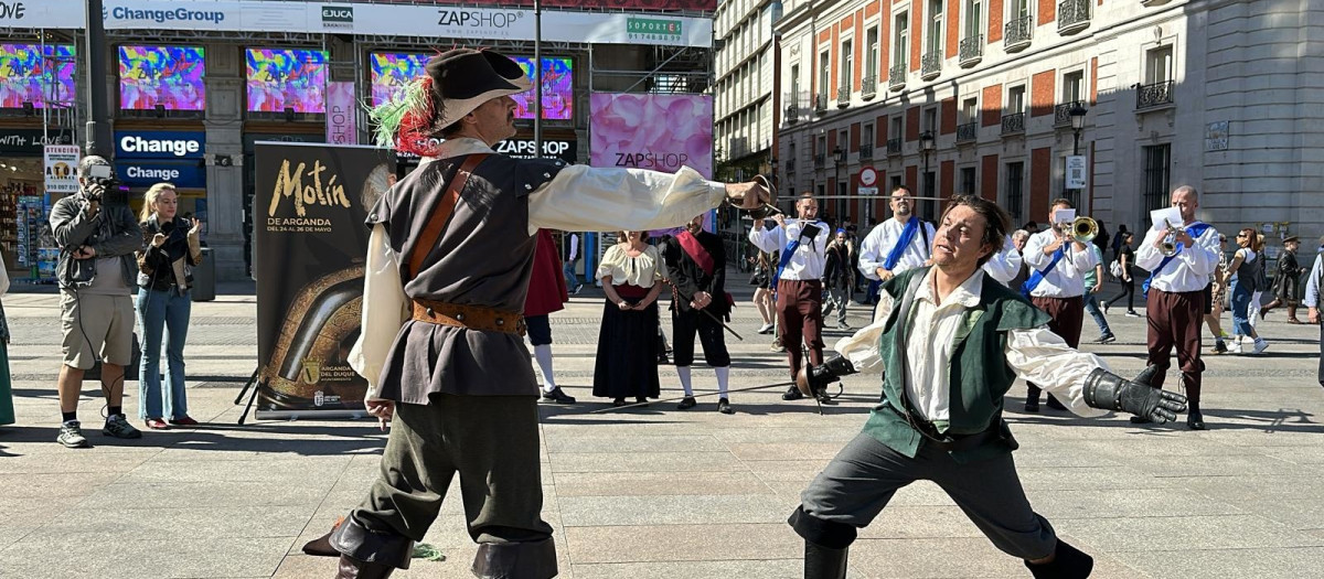 Actores recrean el Motín de Arganda