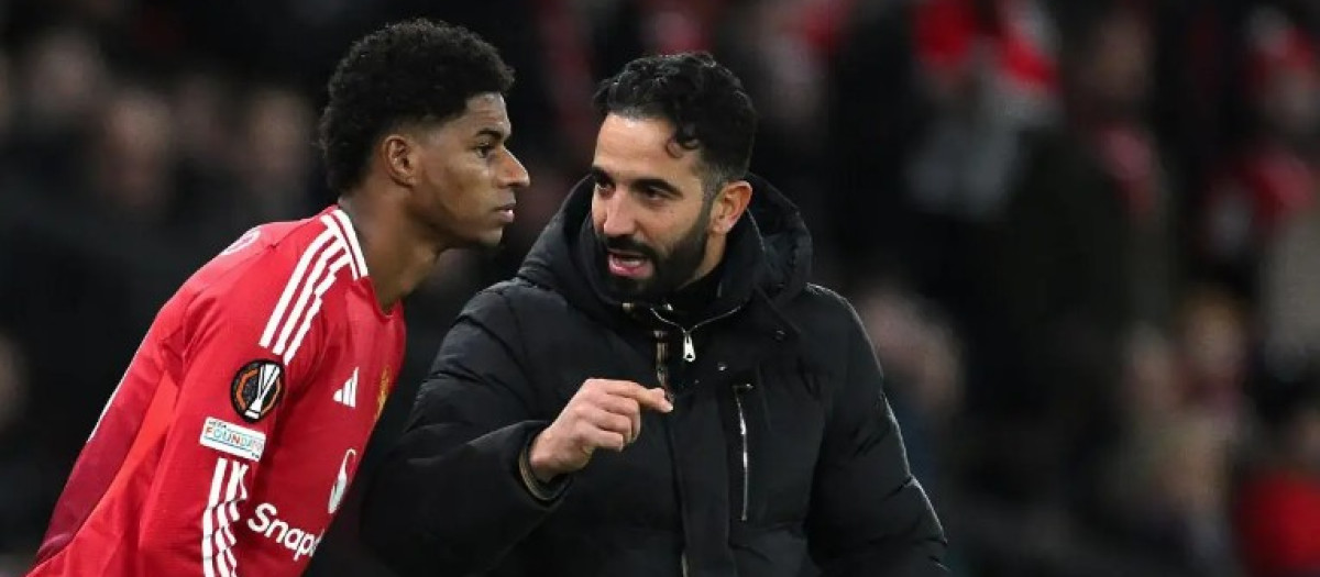 Rúben Amorim crucificó a Marcus Rashford tras el partido frente al Fulham