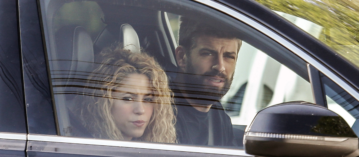 Shakira  y  Gerard Piqué  en 2017.
