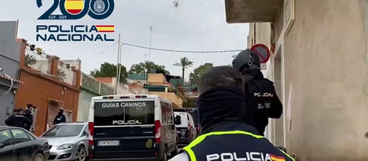 Imagen de la intervención policial en Alcira, Valencia

REMITIDA / HANDOUT por POLICÍA NACIONAL
Fotografía remitida a medios de comunicación exclusivamente para ilustrar la noticia a la que hace referencia la imagen, y citando la procedencia de la imagen en la firma
28/1/2025