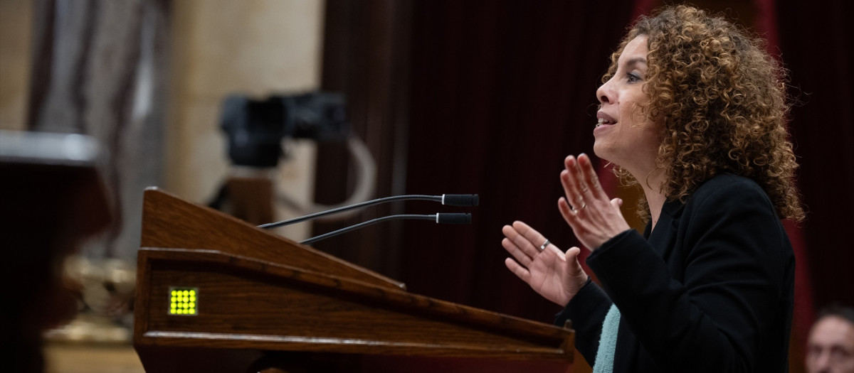 La diputada de ERC en el Parlament Laia Cañigueral en el pleno del Parlament

DAVID ZORRAKINO - EUROPA PRESS
28/1/2025