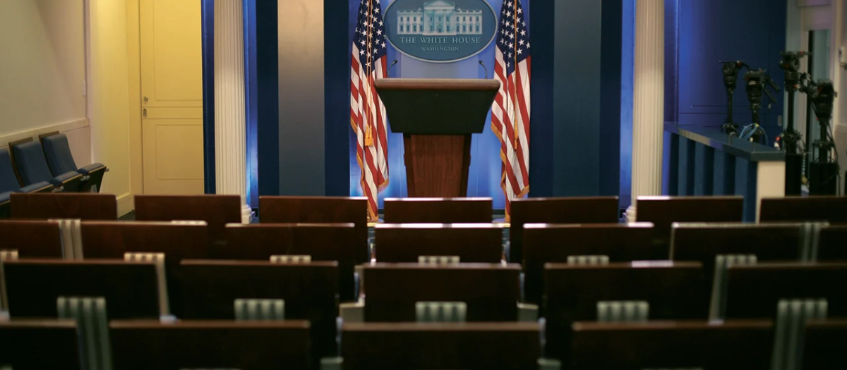 Sala de prensa de la Casa Blanca