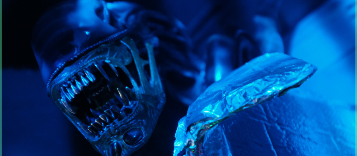 Una de las maquetas que se pueden ver en el Museo Alien de Barcelona