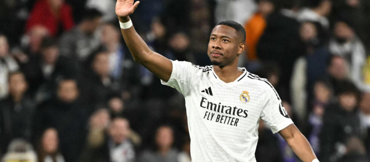 David Alaba, en el partido ante el Salzburgo