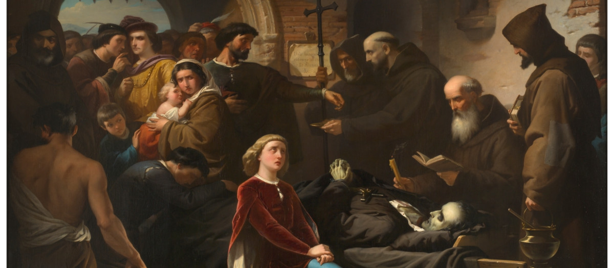 Álvaro de Luna, condestable y favorito del rey Juan II de Castilla, decapitado públicamente en la Plaza Mayor de Valladolid el 2 de junio de 1453