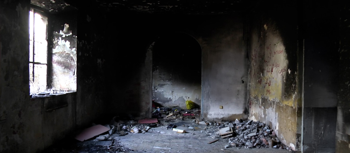 Una de las estancias del interior del lugar donde se construirá El Brull, en Ceuta