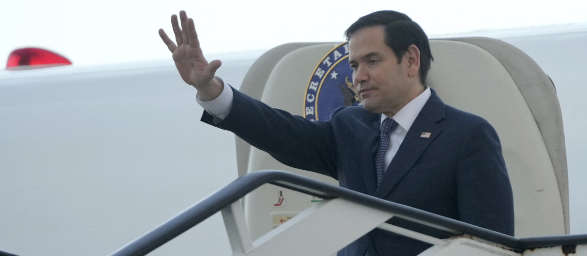 El secretario de Estado de Estados Unidos, Marco Rubio, en Santo Domingo