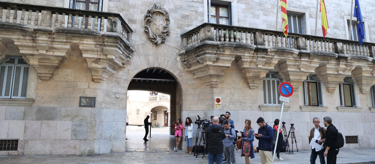 Fachada de la Audiencia Provincial de Palma de Mallorca, a 7 de noviembre de 2024