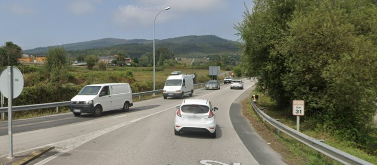 La Nacional 642 atraviesa el norte de la provincia de Lugo