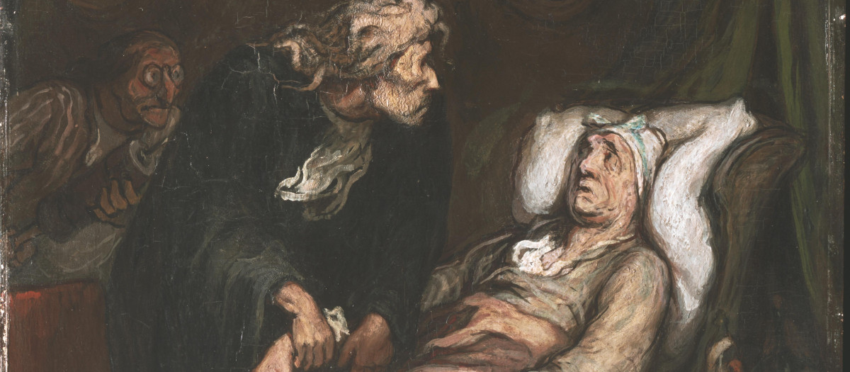 El enfermo imaginario de Honoré Daumier
