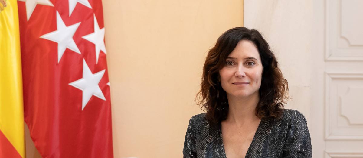 La presidenta de la Comunidad de Madrid, Isabel Díaz Ayuso