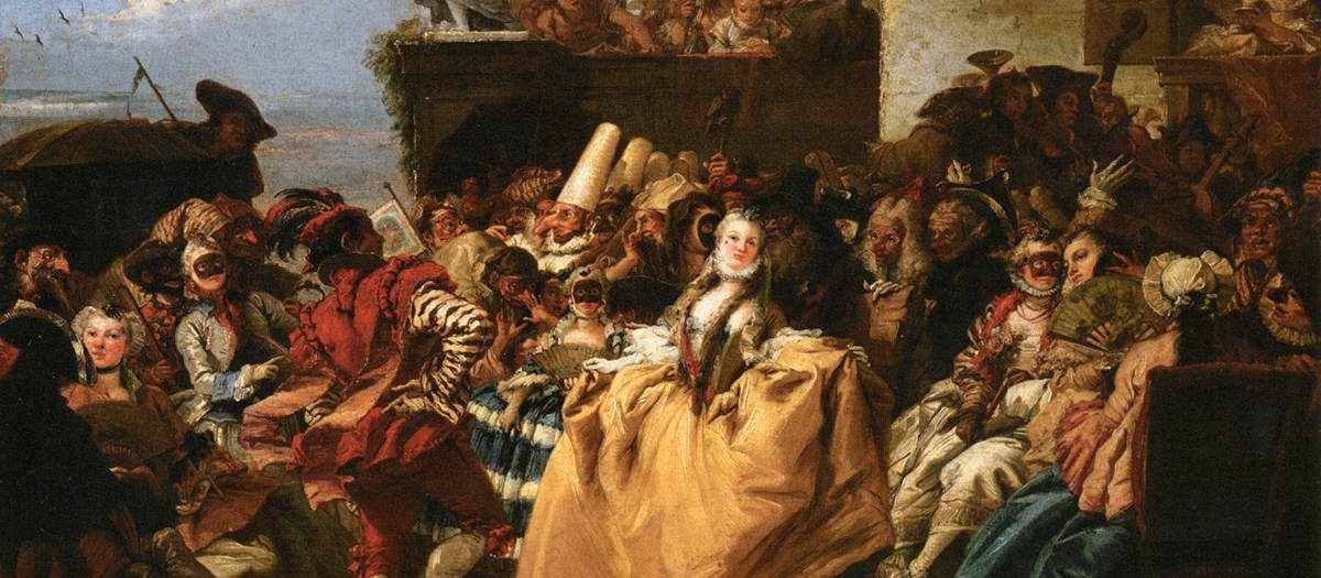 Carnaval en Venecia, de Giovanni Domenico Tiepolo, 1750