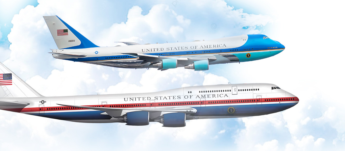 El actual Air Force One de EE.UU. y el diseño exterior del nuevo