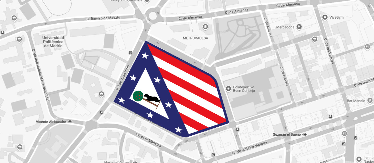 Es escudo gigante que se esconde en las calles de Madrid