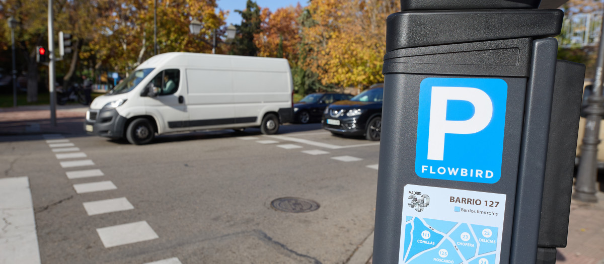 Un parquímetro en Madrid