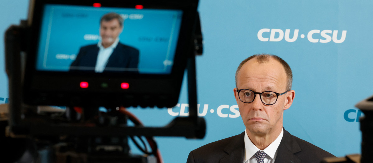 El candidato a canciller alemán, Friedrich Merz