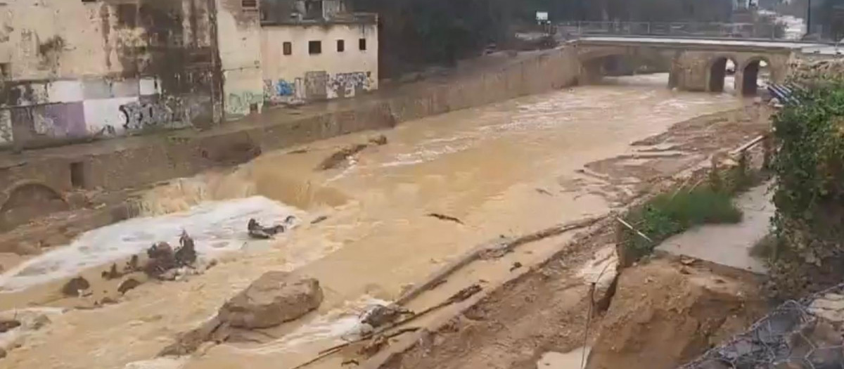Captura de vídeo sobre las lluvias y el temporal en la Comunidad Valenciana este lunes 3 de marzo
