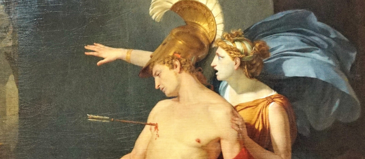 Detalle de La muerte de Alcibiade, de Philippe Chéry