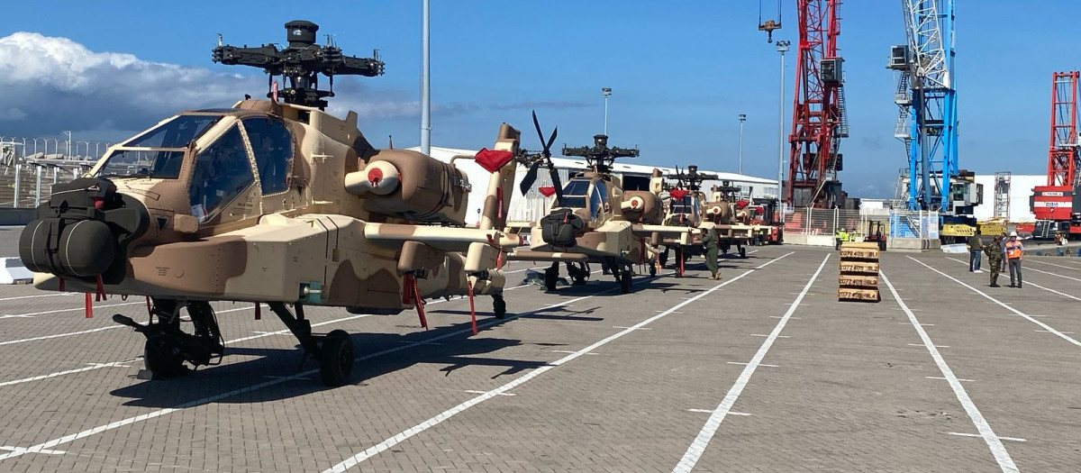 Primer lote de helicópteros de combate Apache AH-64E vendido por EE.UU. a Marruecos