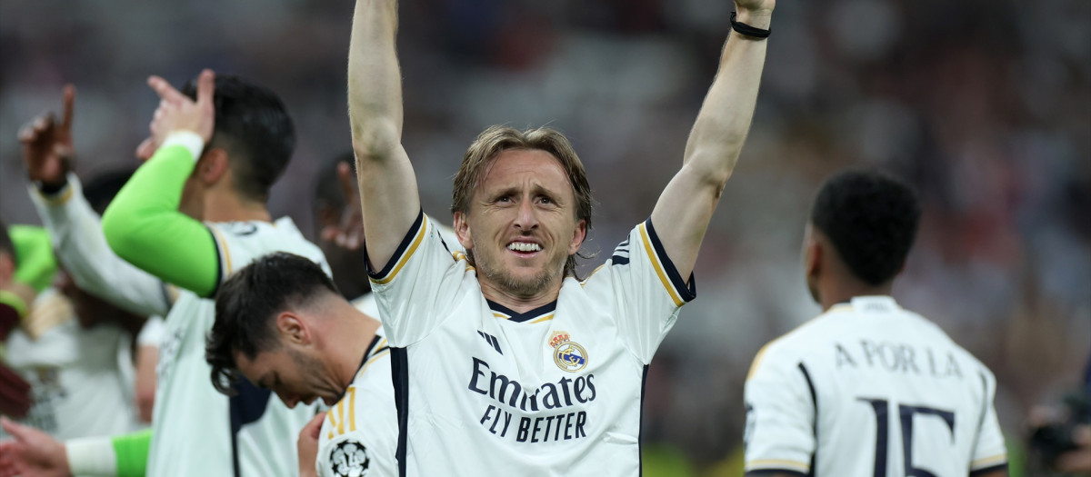 El jugador del Real Madrid Luka Modric.