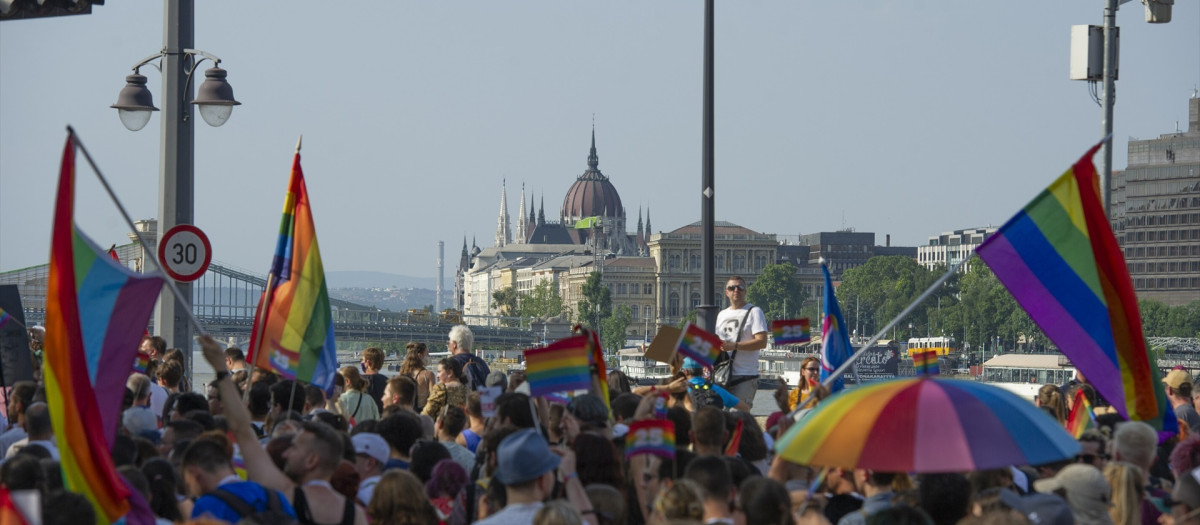 Marcha por el Día del Orgullo en Budapest