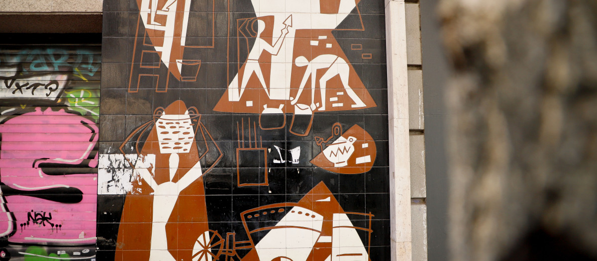 Mural de César Manrique en Madrid