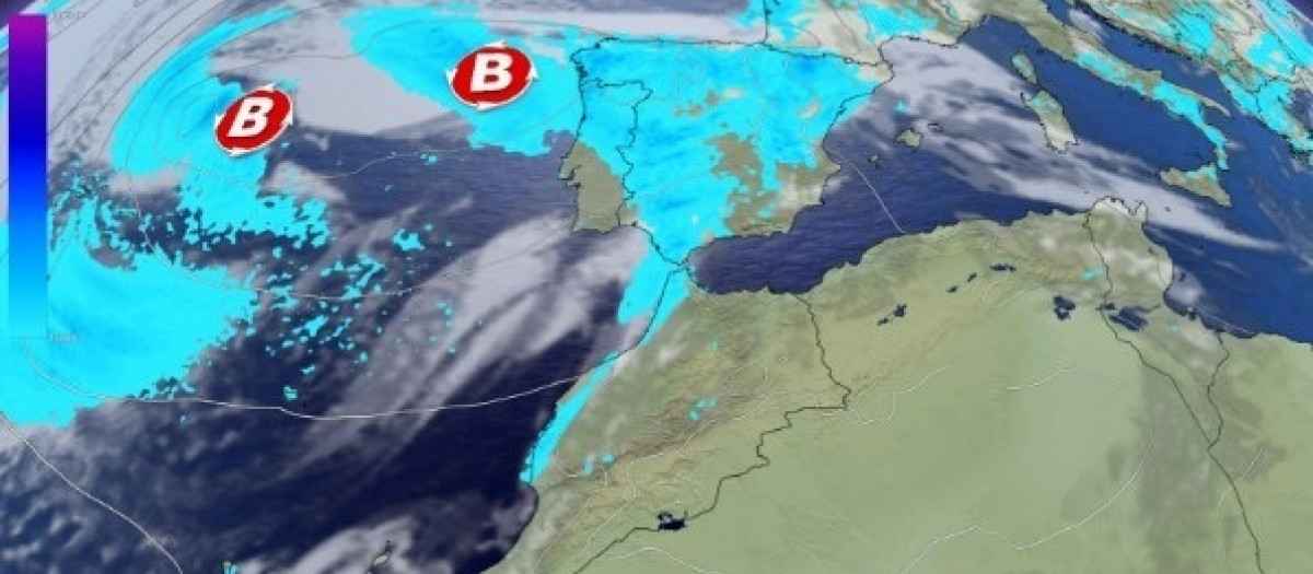 Una borrasca atlántica entrará por Andalucía
