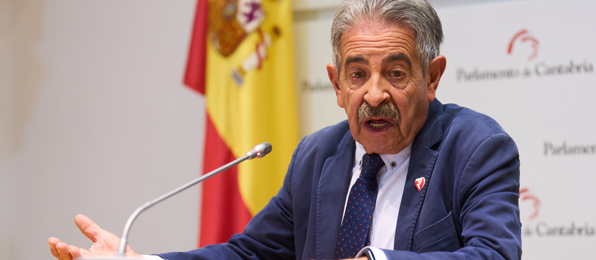 El presidente del PRC, Miguel Ángel Revilla